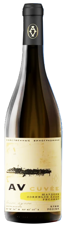картинка Вино сухое белое Шардоне - Совиньон Блан - Рислинг АВ Кюве 0,75 л от магазина Winner