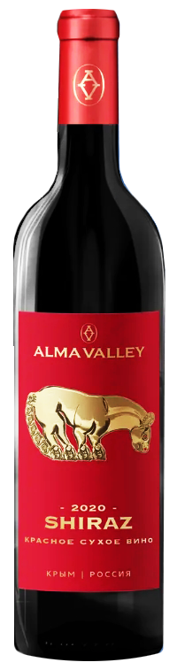 картинка Вино сортовое сухое красное Шираз Альма Велли 0,75 л магазин Winner являющийся официальным дистрибьютором в России 