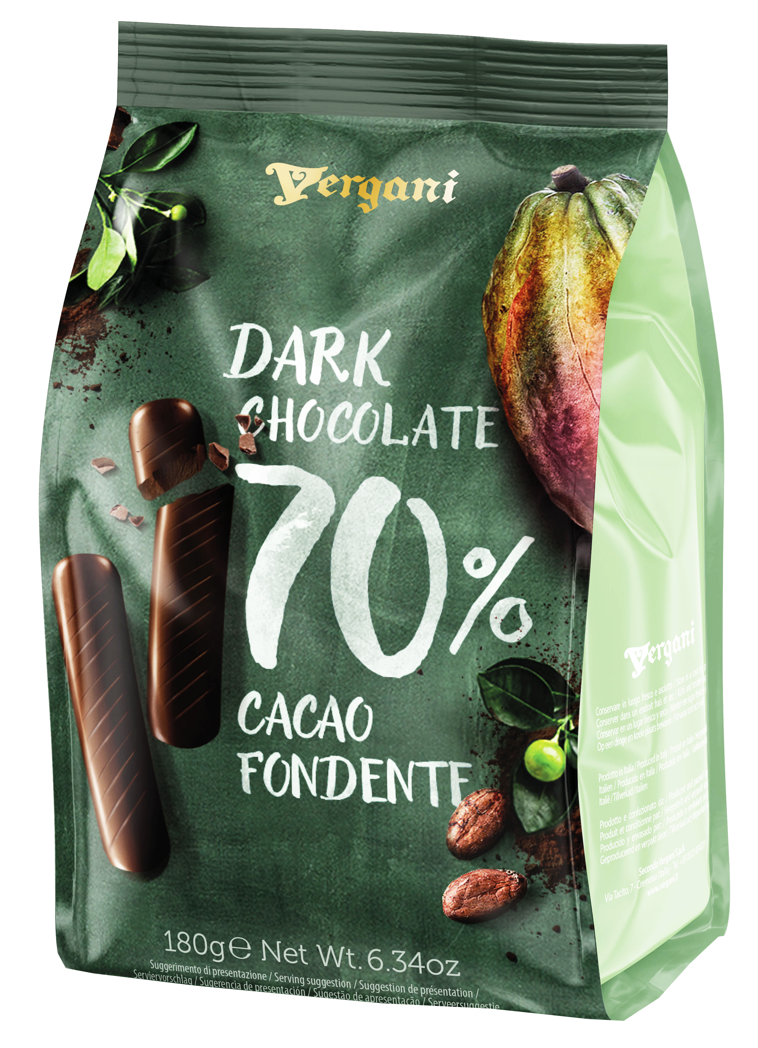 картинка Шоколадные конфеты из темного шоколада Чоко Стикс Вергани 180 г магазин Winner являющийся официальным дистрибьютором в России 
