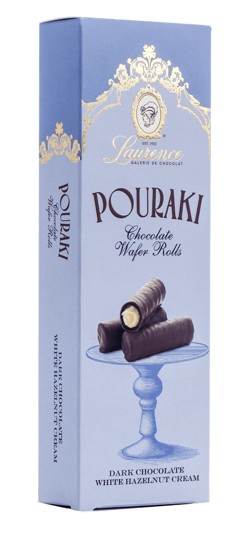 картинка Вафли с ореховым кремом и темным шоколадом Пураки Лауренце 120 г (белая начинка) от магазина Winner