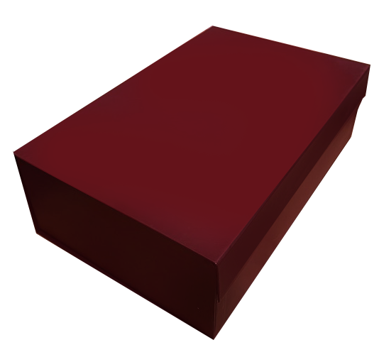 картинка Коробка-шкатулка на магните (34,5х22х10,5 см) бордовая от магазина Winner