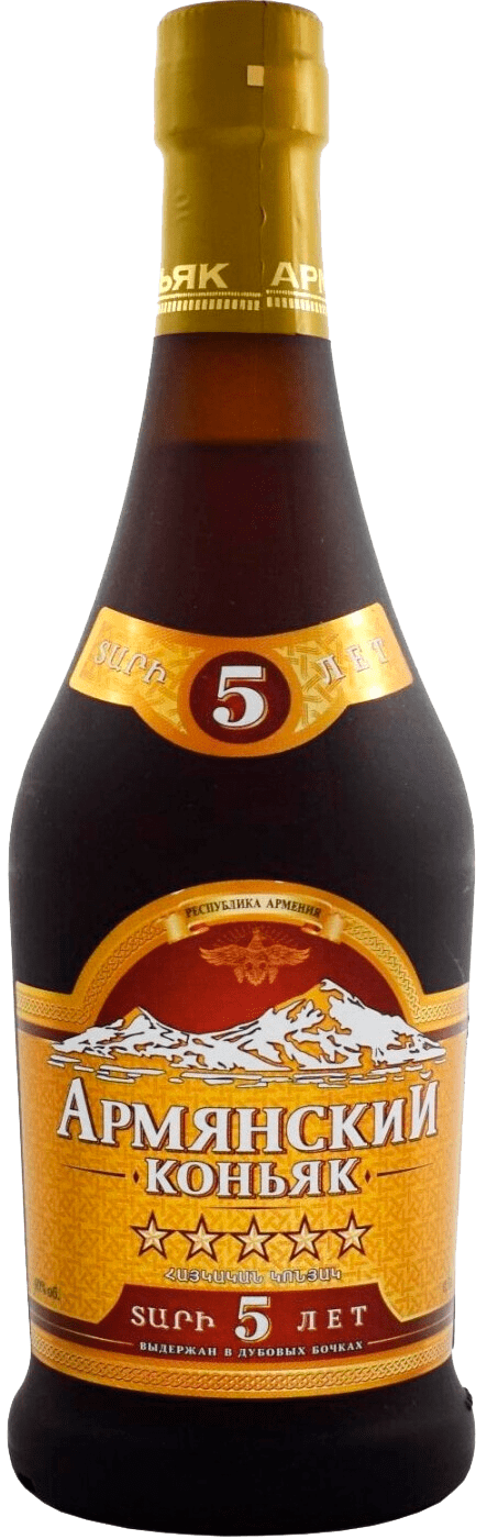 картинка Армянский коньяк Аркон 5 лет 0,5 л матовая бутылка от магазина Winner