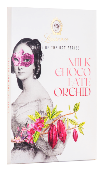 картинка Шоколад молочный с орхидеей Лауренце 80 г магазин Winner являющийся официальным дистрибьютором в России 
