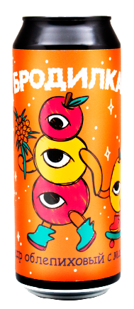 картинка Бродилка Сидр Яблочный с облепихой и манго полусладкий 0,5 л ж/б магазин Winner являющийся официальным дистрибьютором в России 
