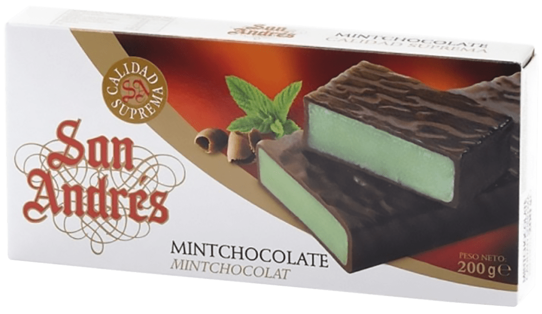 картинка Темный шоколад с мятной начинкой 200 г магазин Winner являющийся официальным дистрибьютором в России 
